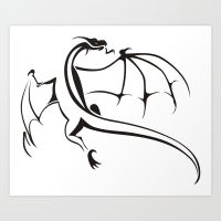 a-simple-flying-dragon-prints